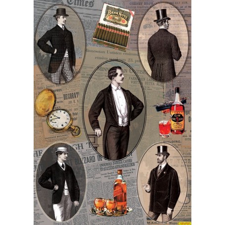 Papel de Arroz Gentleman 30x41cm