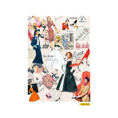 Papel de Arroz Moda de Mujer 30x41cm