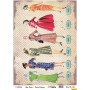 Papel de Arroz Vestidos de Moda 30x41cm