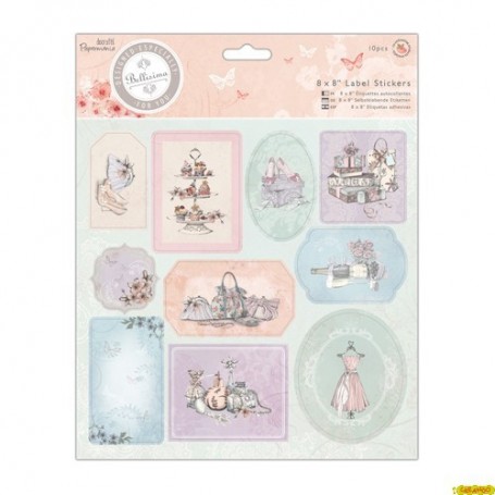 Sticker Label 8"x8" Papermania