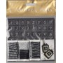 SET ETIQUETAS Y LETRAS NEGRO