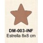 SILUETA ESTRELLA 8x8CM Pack 3 Unidades