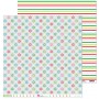 Papel Scrapbooking  Copos Colección Feliz Navidad Anita y Su mundo 12X12" pulgadas.