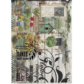 Papel de Arroz Cadence Garden Patch 30x41 cm Ref. 356