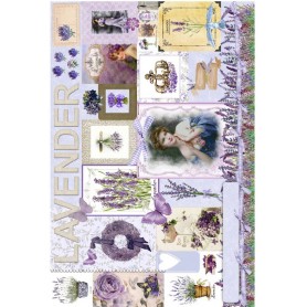 Papel de Arroz Cadence Lavender 30x41 cm Ref. 521