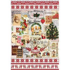 Papel de Arroz Cadence Tea Time Navidad 30x41 cm.