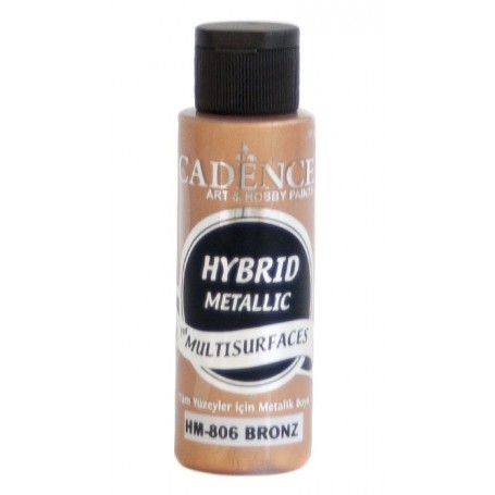 Pintura Acrílica Multisuperficie Hybrid  Metálica Cadence Bronce Ref. H806