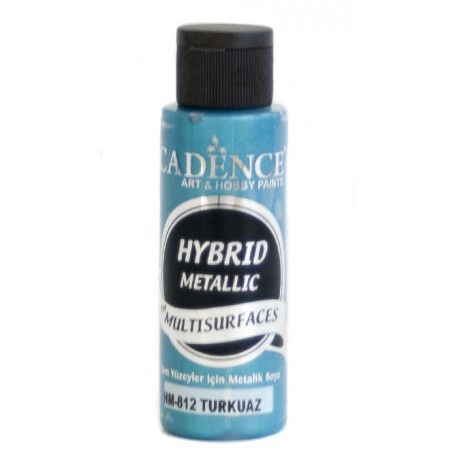 Pintura Acrílica MultisuperficieHybrid  Metálica Cadence Turquesa Ref. H812