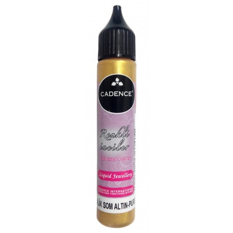 Pintura Dimensional Efecto Perla Cadence oro 25ml Ref. 583