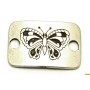 Chapa Labrado Mariposa 33x22mm pase 4mm