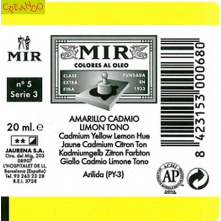 MIR  AMAR.CADMIO LIMON TONO 20 ml