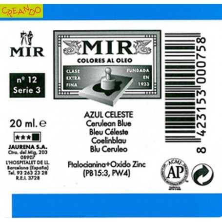 MIR  AZUL CELESTE 20 ml