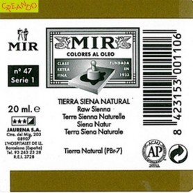 MIR  TIERRA SIENA NATURAL 20 ml