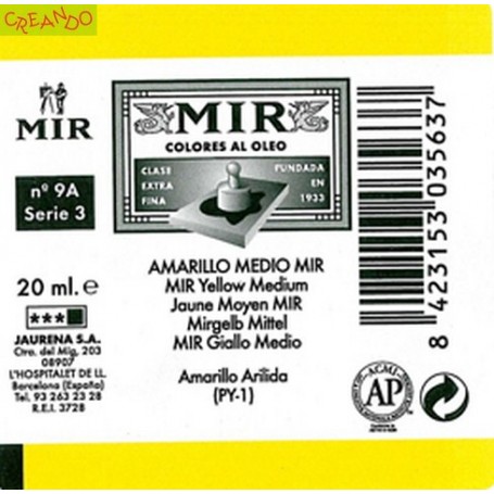 MIR  AMARILLO MEDIO MIR (PRIMARIO) 20 ml