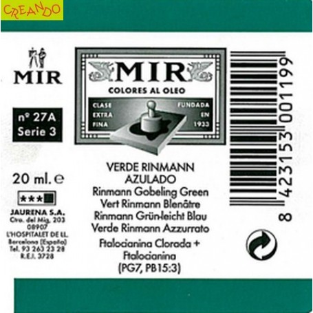 MIR  VERDE RINMANN AZULADO 20 ml