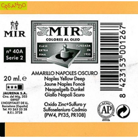 MIR  AMARILLO NAP.OSCURO 20 ml