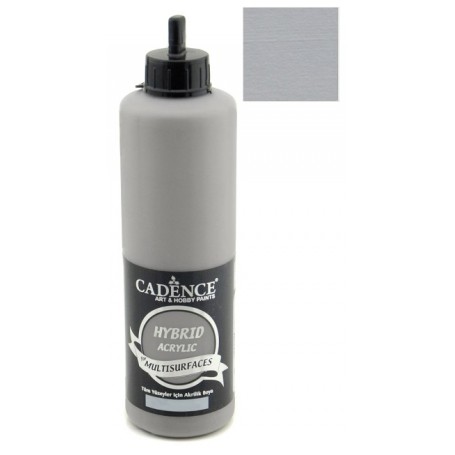 Pintura Acrílica Multisuperficie Hybrid Loft Gris Frio Ref. H074, 500 ml