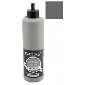 Pintura Acrílica Multisuperficie Hybrid Loft Gris Oscuro Ref. H090, 500 ml