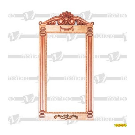 Marco Resina Columnas Talla Ext. 54x27cm Int.19x39cm