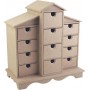 Caja Casita Cajones DM Cadence 	23x17x cm Ref. 650010