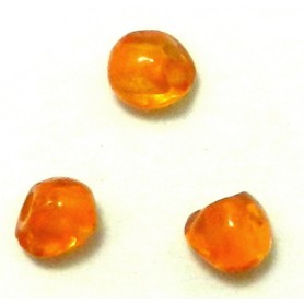 Abalorio Resina Naranja 8mm aprox. Pase 2mm