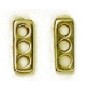SEPARADOR 3 AGUJEROS 3mm ORO VIEJO 16x6mm
