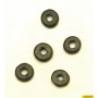 Ceramica Circular Plana Negro Diametro 9mm Pase 2mm (10 Unidades)