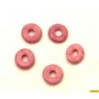 Ceramica Circular Plana RosaDiametro 9mm Pase 2mm (10 Unidades)