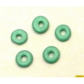 Ceramica Circular Plana Verde Agua Diametro 9mm Pase 2mm (10 Unidades)