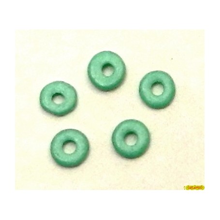 Ceramica Circular Plana Verde Agua Diametro 9mm Pase 2mm (10 Unidades)