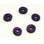 Ceramica Circular Plana Violeta Diametro 9mm Pase 2mm (10 Unidades)