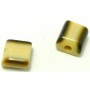 Abalorio Resina Beige/Marrón 19x17mm pase 4mm