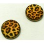 Abalorio Leopardo  23mm Diametro  Pase 1,5mm