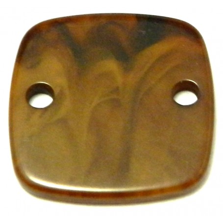 Conector Resina Marron Cuadrado 32mm