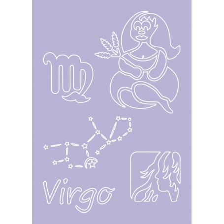 STENCIL VIRGO  29.7X21cm
