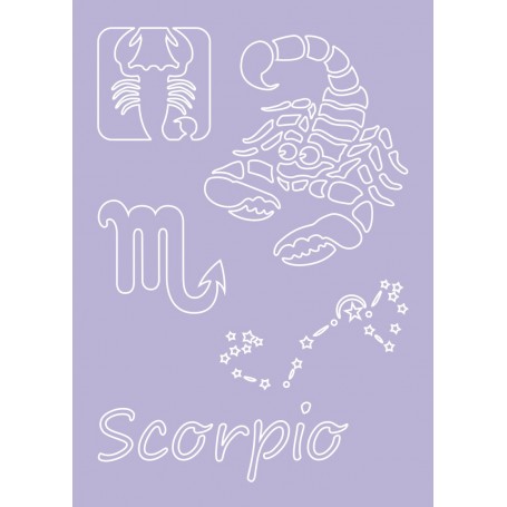 STENCIL ESCORPION  29.7X21cm