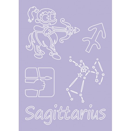 STENCIL SAGITARIO  29.7X21cm