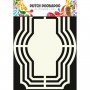 STENCIL  TAGS Rectagulo2 15x15cm DUTCH DOOBADOO