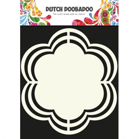 STENCIL  TAGS Flor 15x15cm DUTCH DOOBADOO