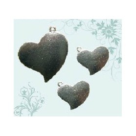 Charm corazones 3 pzs