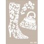 Plantilla Stencil Botas Leopardo 21x30 cm