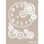 Plantilla Stencil Engranajes Esfera Reloj 21x30 cm