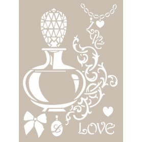 Plantilla Stencil Frasco de Perfume 21x30 cm