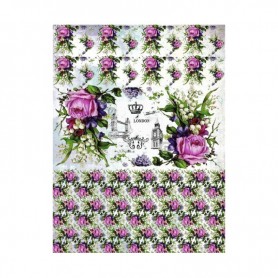 Papel de Arroz Decoupage Cadence Rosas Londres 30x41 cm