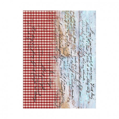 Papel de Arroz Decoupage Cadence Texto Fondo Marina 30x41 cm