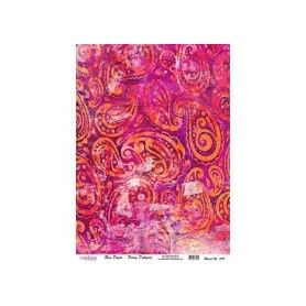 Papel de Arroz Cadence Pasley Rosa 30x41cm