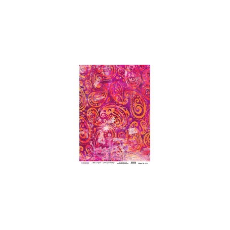 Papel de Arroz Cadence Pasley Rosa 30x41cm