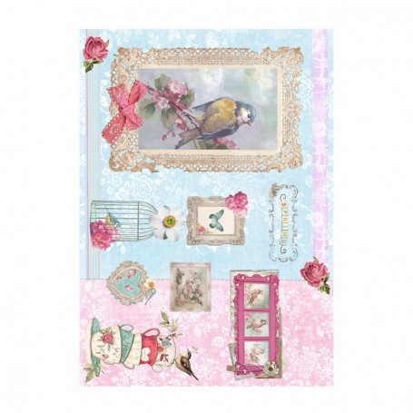 Papel de Arroz Cadence Spring Shabby 30x41cm