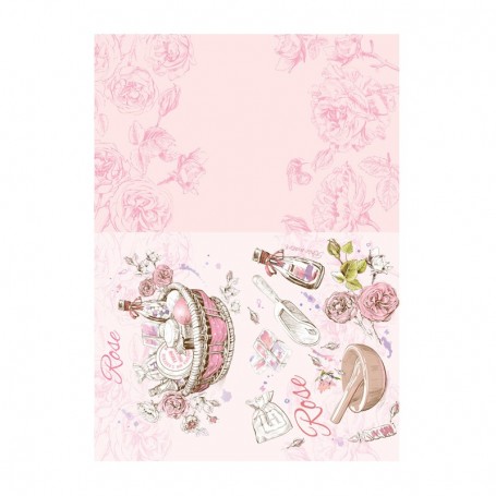 Papel de Arroz Cadence Rose Spa 30x41cm