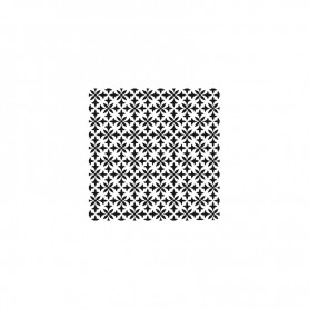 Plantilla Stencil Home Decor Midi Cadence Fondo Flor Geometrica 25x25cm